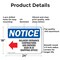 Signmission Delivery Entrance Contractors OSHA Notice Sign, Aluminum, 24in W x 18in L, 2PK OS-2PACK-NS-A-1824-L-10966 - alternate 3